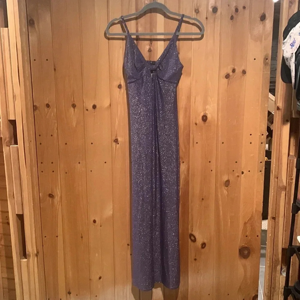 New NWT VIX Marie sparkle sleeveless maxi dress size small